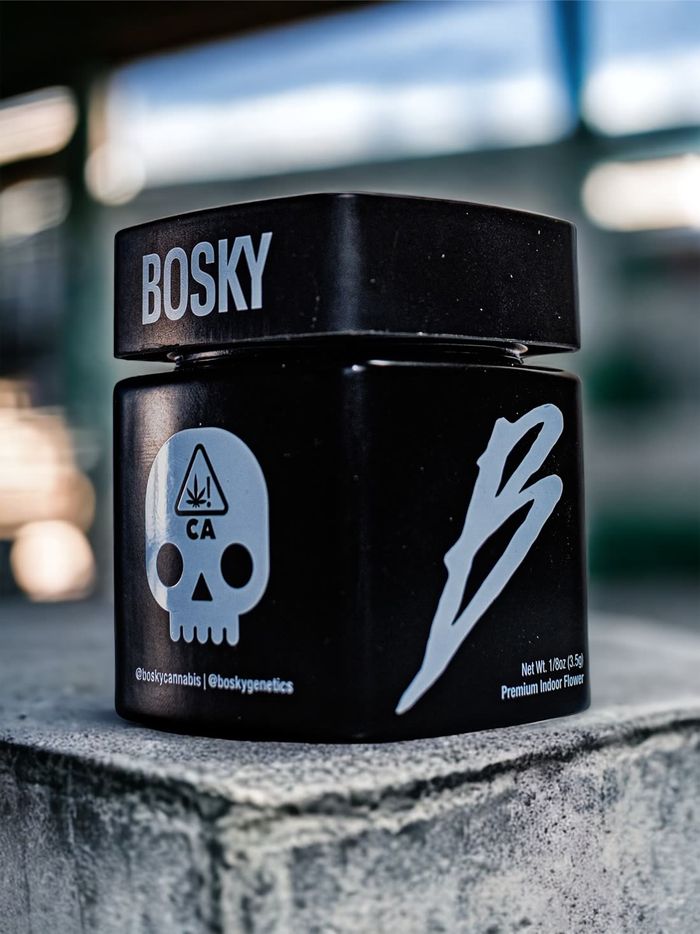 Bosky Genetics jar, product photography